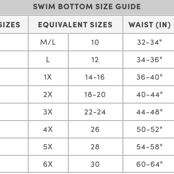 Torrid High Rise Long Skater Swim Skirt SZ 2 (18-20) - Picture 16 of 16